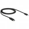 Delock USB 2.0 Type-C (M) - microUSB 2.0 (M) 1m fekete USB kábel