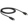 Delock kábel USB Type-C™ 2.0 apa> USB 2.0 Mini-B apa 1m fekete
