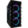 LC Power - 709B - Solar_System_X ATX fekete ablakos gamer számítógépház