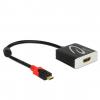 Delock USB 2.0 Type-C (M) - HDMI (F) 20cm fekete 4K 60Hz USB adapter