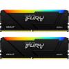 Kingston FURY Beast, RGB, 32 GB (2 x 16 GB), DDR4, 3600Mhz, CL 18, 1.35V, memória