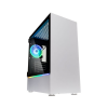 Kolink Bastion RGB ATX, 370 mm max VGA, edzett üveg, fehér számítógépház