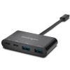 Kensington CH1000 USB-C 4-port fekete USB hub