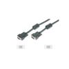 Equip 118812 VGA kábel HD15 apa/apa, ferrit gyűrűvel, 5m