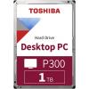 Toshiba P300 HDD 3.5, 1TB, SATA, 64MB cache, 7200RPM, Belső merevlemez