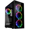 Kolink Observatory Lite RGB, ATX, 2x USB 2.0, 1x USB 3.0 edzett üveg fekete számítógépház