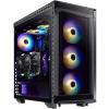 ADATA BattleCruiser RGB Mid-Tower ATX fekete gamer számítógép ház