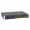 Netgear M4300-28G-POE+ 24x1G PoE+ APS550W, 16 MB puffer fekete switch
