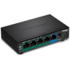Trendnet TPE-TG52 hálózati kapcsoló Beállítást nem igénylő (unmanaged) Gigabit Ethernet (10/100/1000) Ethernet-áramellátás (PoE) támogatása Fekete