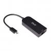 Club3D CAC-1520 USB 3.2 Gen1 Type C - RJ 45 2.5Gbps fekete átalakító adapter