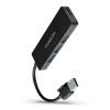 Axagon HUE-G1A USB 3.2 (4 port) fekete slim Hub