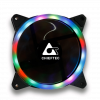 Chieftec AF-12RGB számítógépes hűtőrendszer Ventilátor 12 cm Fekete 1 db