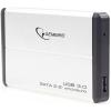 Gembird EE2-U3S-2-S 2.5'' SATA - USB 3.0 aluminium ezüst külső HDD/SSD ház