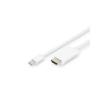 Assmann 1.2 4K 60Hz UHD Type miniDP/HDMI A M/M 1m fehér Displayport kábel