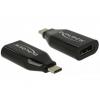 Delock 62978 USB Type-C male > HDMI female (DP Alt Mode) 4K 60 Hz fekete adapter
