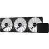 Aerocool AEROP7-F12PRO-RGBHUB P7-F12 Pro RGB LED 120 mm 3 db fekete-fehér ventilátor + P7-H1 RGB fekete hub