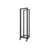 Lanberg 19'' 42U/600x800mm fekete nyitott rack szekrény