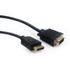 Gembird cable Displayport (M) - > VGA (M) 1.8m fekete átalakító kábel