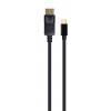 Gembird CCP-mDP2-6 Mini DisplayPort to DisplayPort digital interface 1.8 m Fekete kábel