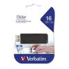 Verbatim Slider 16GB, USB 2.0, fekete pendrive