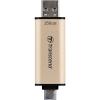 Transcend JetFlash 930C 256GB USB-C/USB 3.2 Gen1 420/400MB/s fekete/arany pendrive
