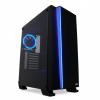 iBOX Wizard 4 ATX Midi Tower fekete edzett üveg gamer számítógép ház