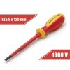 Handy - 10563 (lapos, 5,5, 125mm, 1000V-ig szigetelt, mágneses fej) piros-sárga csavarhúzó
