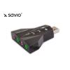 SAVIO AK-08 USB 7in1, Virtual 7.1ch Sound, Plug & Play külső hangkártya
