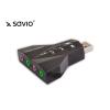SAVIO AK-08 USB 7in1, Virtual 7.1ch Sound, Plug & Play külső hangkártya