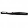 Gembird NPP-C624CM-001 19'' 24-portos 1U Cat6 patch panel