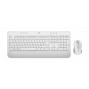 Logitech Signature MK650 Combo For Business billentyűzet Egér mellékelve Irodai Bluetooth QWERTY Dán, Finn, Norvég, Svéd Fehér