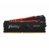 Kingston FURY BEAST RGB DDR4 32GB(2x16GB) 2666MHZ CL16 X2 DIMM 1.2V memória