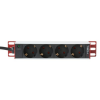 Techly I-CASE M10-4ITY rack tartozék Tápkábel állvány