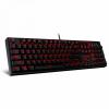 Redragon Surara Pro Red LED Brown Switches magyar mechanikus fekete gamer billentyűzet