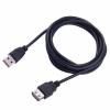 Sbox SX-160563 USB A - A M/F, 5 m fekete hosszabbító kábel
