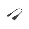 Sbox SX-538378 USB anya - USB-C apa 10 cm fekete kábel
