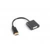 Lanberg DisplayPort (M) - DVI-D (F) fekete adapter