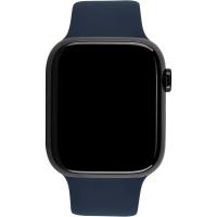 Apple Watch 7 Cell, 41mm Steel Graphite, Sport Band Abbys Blue