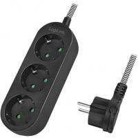 LogiLink LPS261 elektromos elosztó 1,5 M 3 AC kimenet(ek) Beltéri Fekete, Fehér