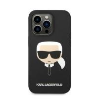 Karl Lagerfeld Silicone Karl`s Head Apple iPhone 14 Pro Max Magsafe Fekete Szilikon hátlap tok 