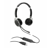 Grandstream GUV3005 HD Audio USB Fekete zajszűrős sztereo mikrofonos fejhallgató