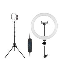 Tracer Ring Light, 15 W, 30 cm, 900-1700 lm, Gyűrűs LED lámpa normál állvánnyal