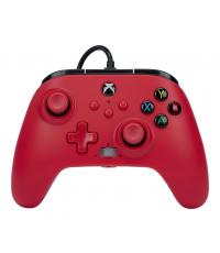 PowerA Enhanced Wired, Xbox Series X|S, Xbox One, PC, Artisan Red, Vezetékes kontroller