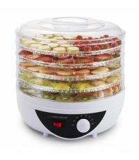 Esperanza EKD002, Chanterelles, 250W, 5 tálcás, 8 programos, Fehér, Konyhai aszalógép