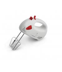Esperanza EKM007R, Muffin, 150W, 7-fokozatos, Fehér-Piros, Kézi mixer