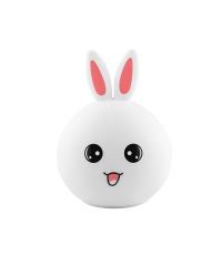 Tracer Bunny, RGB LED világítás, 5 színtónus, 4 világítási mód, Vezeték nélküli, Éjszakai lámpa
