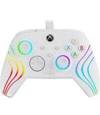 PDP Afterglow Wave, Xbox Series X|S, Xbox One, PC, RGB LED Lighting, Fehér, Vezetékes kontroller