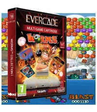 Evercade #18, Worms Collection 1, 3in1, Retro, Multi Game, Játékszoftver csomag